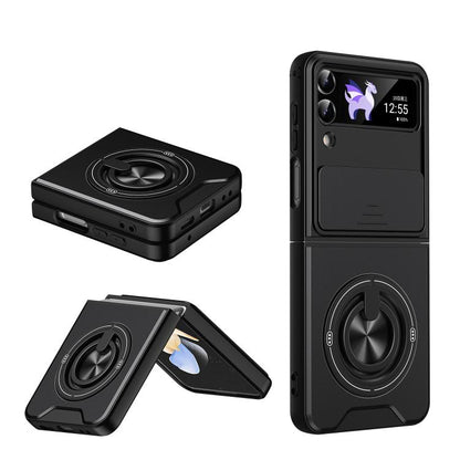 Lens Sliding Window Multifunctional Magnetic Shockproof Phone Case, For Galaxy Z Fold8 5G, For Samsung Galaxy Z Fold7 5G, For Galaxy Z Flip7 5G, For Galaxy Z Fold6 5G, For Galaxy Z Fold5 5G, For Galaxy Z Fold4 5G, For Galaxy Z Flip4 5G                 ...