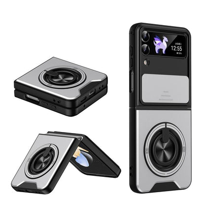 Lens Sliding Window Multifunctional Magnetic Shockproof Phone Case, For Galaxy Z Fold8 5G, For Samsung Galaxy Z Fold7 5G, For Galaxy Z Flip7 5G, For Galaxy Z Fold6 5G, For Galaxy Z Fold5 5G, For Galaxy Z Fold4 5G, For Galaxy Z Flip4 5G                 ...
