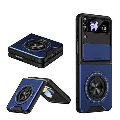 Lens Sliding Window Multifunctional Magnetic Shockproof Phone Case, For Galaxy Z Fold8 5G, For Samsung Galaxy Z Fold7 5G, For Galaxy Z Flip7 5G, For Galaxy Z Fold6 5G, For Galaxy Z Fold5 5G, For Galaxy Z Fold4 5G, For Galaxy Z Flip4 5G                 ...