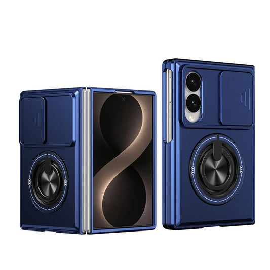 Lens Sliding Window Multifunctional Magnetic Shockproof Phone Case, For Galaxy Z Fold8 5G, For Samsung Galaxy Z Fold7 5G, For Galaxy Z Flip7 5G, For Galaxy Z Fold6 5G, For Galaxy Z Fold5 5G, For Galaxy Z Fold4 5G, For Galaxy Z Flip4 5G                 ...