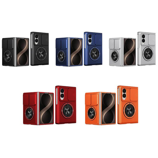 Lens Sliding Window Multifunctional Magnetic Shockproof Phone Case, For Galaxy Z Fold8 5G, For Samsung Galaxy Z Fold7 5G, For Galaxy Z Flip7 5G, For Galaxy Z Fold6 5G, For Galaxy Z Fold5 5G, For Galaxy Z Fold4 5G, For Galaxy Z Flip4 5G                 ...