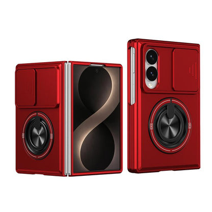 Lens Sliding Window Multifunctional Magnetic Shockproof Phone Case, For Galaxy Z Fold8 5G, For Samsung Galaxy Z Fold7 5G, For Galaxy Z Flip7 5G, For Galaxy Z Fold6 5G, For Galaxy Z Fold5 5G, For Galaxy Z Fold4 5G, For Galaxy Z Flip4 5G                 ...
