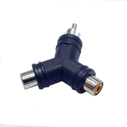 Adaptateur RCA Y Mâle vers 2 RCA Femelle, Adaptateur RCA Mâle vers 2 RCA Femelle