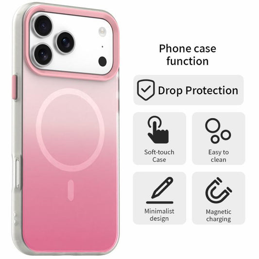 Candy Gradient Series 3 in 1 Hybrid Magnetic Phone Case, For iPhone 14 Pro, For iPhone 14 Pro Max, For iPhone 13 Pro Max, For iPhone 13 Pro, For iPhone 13