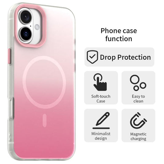 Candy Gradient Series 3 in 1 Hybrid Magnetic Phone Case, For iPhone 18, For iPhone 18 Pro, For iPhone 18 Pro Max, For iPhone 17 Pro Max, For iPhone 17 Pro, For iPhone 17, For iPhone Air, For iPhone 16 Pro Max, For iPhone 16 Pro, For iPhone 16 Plus     ...