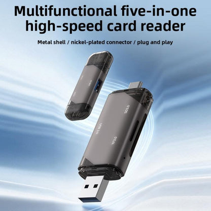 5 in 1 USB3.0 Multi-functional High-speed Card Reader, 5 in 1