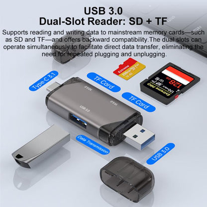 5 in 1 USB3.0 Multi-functional High-speed Card Reader, 5 in 1