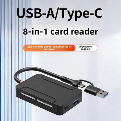 8 in 1 Multi-functional High-speed Card Reader, 8 in 1