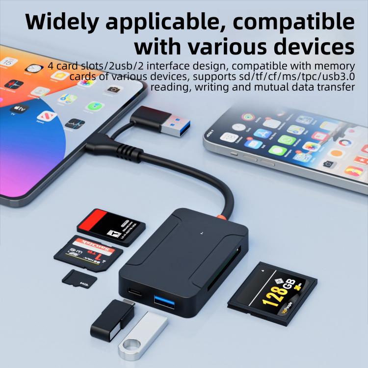8 in 1 Multi-functional High-speed Card Reader, 8 in 1