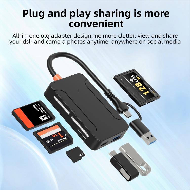 8 in 1 Multi-functional High-speed Card Reader, 8 in 1