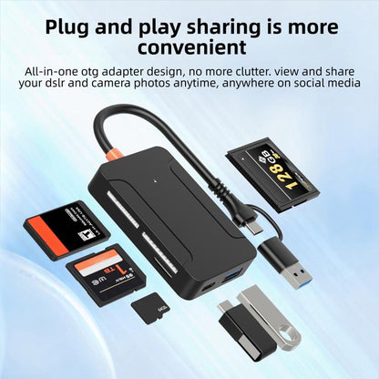 8 in 1 Multi-functional High-speed Card Reader, 8 in 1