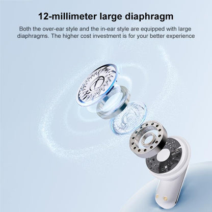 J-Q10 2 in 1 Clip-On and In-Ear Dual Earbuds ENC Noise Reduction True Wireless Bluetooth Earphones