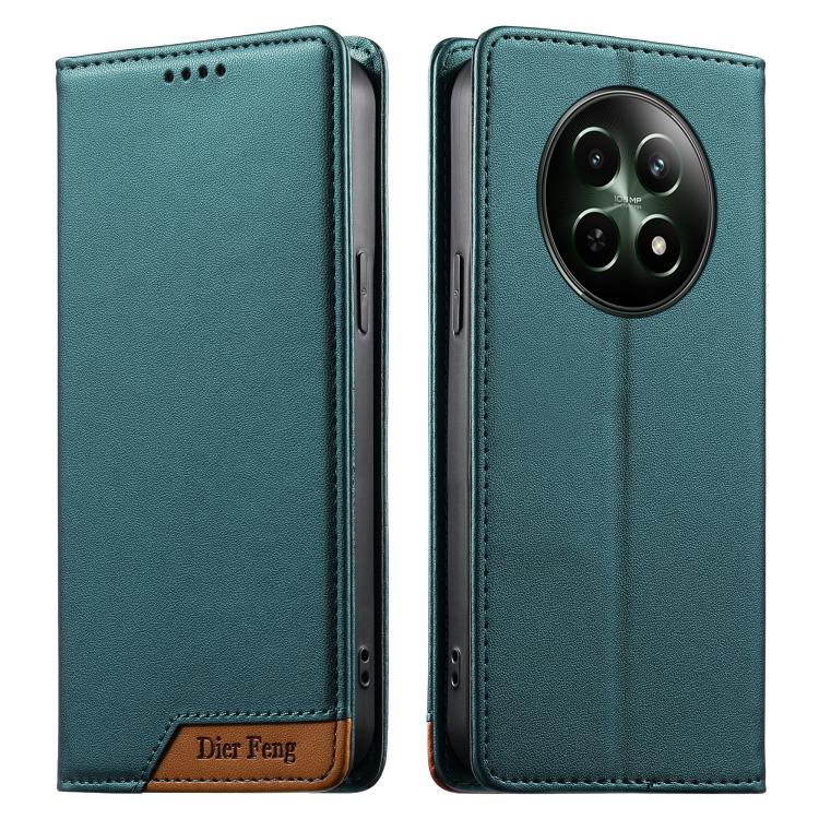 Dierfeng Splicing Strong Magnetic RFID Vegan Leather Phone Case, For Realme C63 4G / C61 4G / Narzo N63 4G, For Realme 12 5G / 12x 5G / C65 5G, For Realme GT 6 Global, For Realme 12+ / Narzo 70 5G, For Realme C67 4G / 12 Lite 4G                        ...