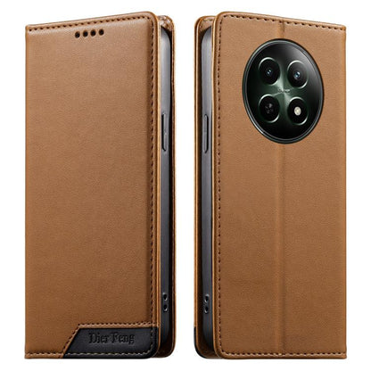 Dierfeng Splicing Strong Magnetic RFID Vegan Leather Phone Case, For Realme C63 4G / C61 4G / Narzo N63 4G, For Realme 12 5G / 12x 5G / C65 5G, For Realme GT 6 Global, For Realme 12+ / Narzo 70 5G, For Realme C67 4G / 12 Lite 4G                        ...
