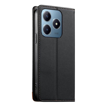 Dierfeng Splicing Strong Magnetic RFID Vegan Leather Phone Case, For Realme C63 4G / C61 4G / Narzo N63 4G, For Realme 12 5G / 12x 5G / C65 5G, For Realme GT 6 Global, For Realme 12+ / Narzo 70 5G, For Realme C67 4G / 12 Lite 4G                        ...