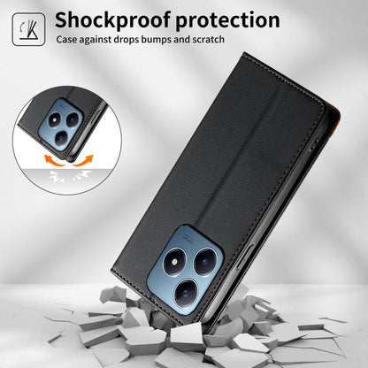 Dierfeng Splicing Strong Magnetic RFID Vegan Leather Phone Case, For Realme C63 4G / C61 4G / Narzo N63 4G, For Realme 12 5G / 12x 5G / C65 5G, For Realme GT 6 Global, For Realme 12+ / Narzo 70 5G, For Realme C67 4G / 12 Lite 4G                        ...