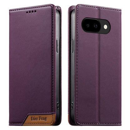 Dierfeng Splicing Strong Magnetic RFID Vegan Leather Phone Case, For Google Pixel 11 Pro XL, For Google Pixel 11 / Pixel 11 Pro, For Google Pixel 10a, For Google Pixel 10 Pro XL / Pixel 9 Pro XL, For Google Pixel 10 / 10 Pro / Pixel 9 / 9 Pro          ...
