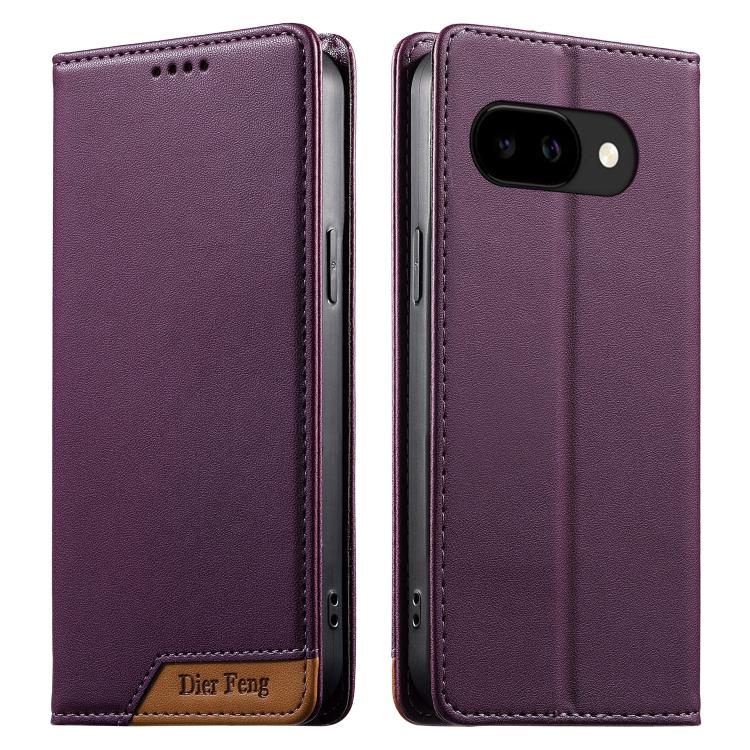 Dierfeng Splicing Strong Magnetic RFID Vegan Leather Phone Case, For Google Pixel 11 Pro XL, For Google Pixel 11 / Pixel 11 Pro, For Google Pixel 10a, For Google Pixel 10 Pro XL / Pixel 9 Pro XL, For Google Pixel 10 / 10 Pro / Pixel 9 / 9 Pro          ...
