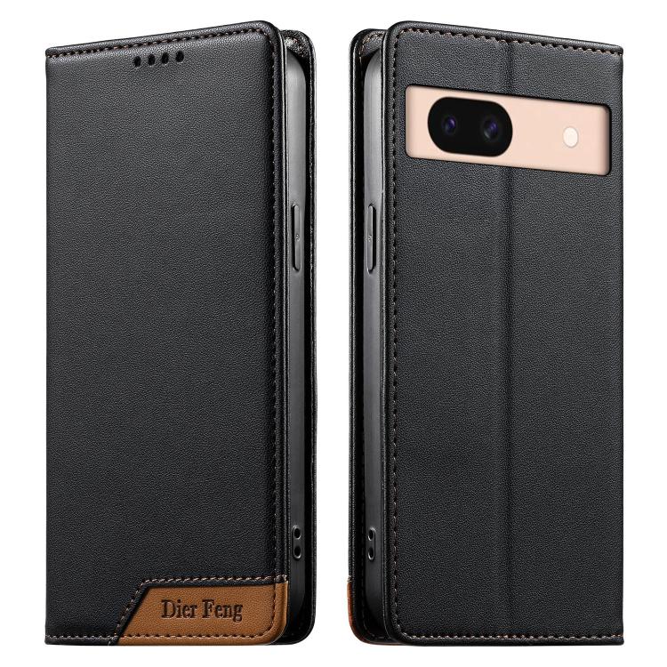 Dierfeng Splicing Strong Magnetic RFID Vegan Leather Phone Case, For Google Pixel 11 Pro XL, For Google Pixel 11 / Pixel 11 Pro, For Google Pixel 10a, For Google Pixel 10 Pro XL / Pixel 9 Pro XL, For Google Pixel 10 / 10 Pro / Pixel 9 / 9 Pro          ...