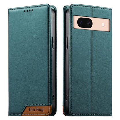 Dierfeng Splicing Strong Magnetic RFID Vegan Leather Phone Case, For Google Pixel 11 Pro XL, For Google Pixel 11 / Pixel 11 Pro, For Google Pixel 10a, For Google Pixel 10 Pro XL / Pixel 9 Pro XL, For Google Pixel 10 / 10 Pro / Pixel 9 / 9 Pro          ...