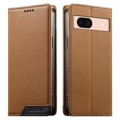 Dierfeng Splicing Strong Magnetic RFID Vegan Leather Phone Case, For Google Pixel 11 Pro XL, For Google Pixel 11 / Pixel 11 Pro, For Google Pixel 10a, For Google Pixel 10 Pro XL / Pixel 9 Pro XL, For Google Pixel 10 / 10 Pro / Pixel 9 / 9 Pro          ...