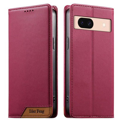 Dierfeng Splicing Strong Magnetic RFID Vegan Leather Phone Case, For Google Pixel 11 Pro XL, For Google Pixel 11 / Pixel 11 Pro, For Google Pixel 10a, For Google Pixel 10 Pro XL / Pixel 9 Pro XL, For Google Pixel 10 / 10 Pro / Pixel 9 / 9 Pro          ...