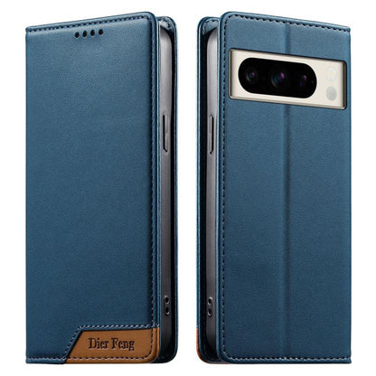 Dierfeng Splicing Strong Magnetic RFID Vegan Leather Phone Case, For Google Pixel 11 Pro XL, For Google Pixel 11 / Pixel 11 Pro, For Google Pixel 10a, For Google Pixel 10 Pro XL / Pixel 9 Pro XL, For Google Pixel 10 / 10 Pro / Pixel 9 / 9 Pro          ...