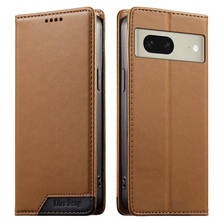 Dierfeng Splicing Strong Magnetic RFID Vegan Leather Phone Case, For Google Pixel 11 Pro XL, For Google Pixel 11 / Pixel 11 Pro, For Google Pixel 10a, For Google Pixel 10 Pro XL / Pixel 9 Pro XL, For Google Pixel 10 / 10 Pro / Pixel 9 / 9 Pro          ...