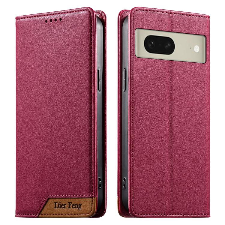 Dierfeng Splicing Strong Magnetic RFID Vegan Leather Phone Case, For Google Pixel 11 Pro XL, For Google Pixel 11 / Pixel 11 Pro, For Google Pixel 10a, For Google Pixel 10 Pro XL / Pixel 9 Pro XL, For Google Pixel 10 / 10 Pro / Pixel 9 / 9 Pro          ...