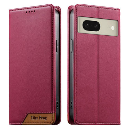 Dierfeng Splicing Strong Magnetic RFID Vegan Leather Phone Case, For Google Pixel 11 Pro XL, For Google Pixel 11 / Pixel 11 Pro, For Google Pixel 10a, For Google Pixel 10 Pro XL / Pixel 9 Pro XL, For Google Pixel 10 / 10 Pro / Pixel 9 / 9 Pro          ...