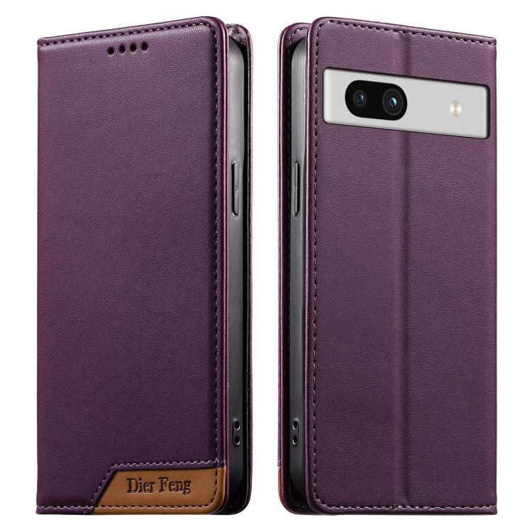 Dierfeng Splicing Strong Magnetic RFID Vegan Leather Phone Case, For Google Pixel 11 Pro XL, For Google Pixel 11 / Pixel 11 Pro, For Google Pixel 10a, For Google Pixel 10 Pro XL / Pixel 9 Pro XL, For Google Pixel 10 / 10 Pro / Pixel 9 / 9 Pro          ...