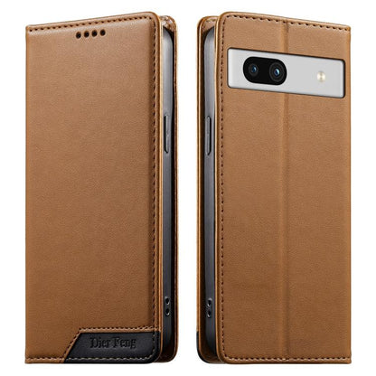 Dierfeng Splicing Strong Magnetic RFID Vegan Leather Phone Case, For Google Pixel 11 Pro XL, For Google Pixel 11 / Pixel 11 Pro, For Google Pixel 10a, For Google Pixel 10 Pro XL / Pixel 9 Pro XL, For Google Pixel 10 / 10 Pro / Pixel 9 / 9 Pro          ...