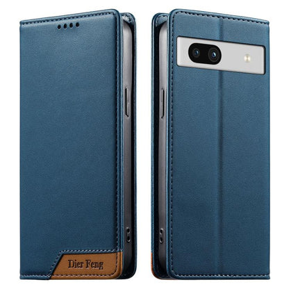 Dierfeng Splicing Strong Magnetic RFID Vegan Leather Phone Case, For Google Pixel 11 Pro XL, For Google Pixel 11 / Pixel 11 Pro, For Google Pixel 10a, For Google Pixel 10 Pro XL / Pixel 9 Pro XL, For Google Pixel 10 / 10 Pro / Pixel 9 / 9 Pro          ...