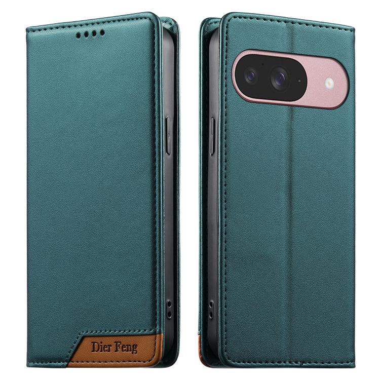 Dierfeng Splicing Strong Magnetic RFID Vegan Leather Phone Case, For Google Pixel 11 Pro XL, For Google Pixel 11 / Pixel 11 Pro, For Google Pixel 10a, For Google Pixel 10 Pro XL / Pixel 9 Pro XL, For Google Pixel 10 / 10 Pro / Pixel 9 / 9 Pro          ...