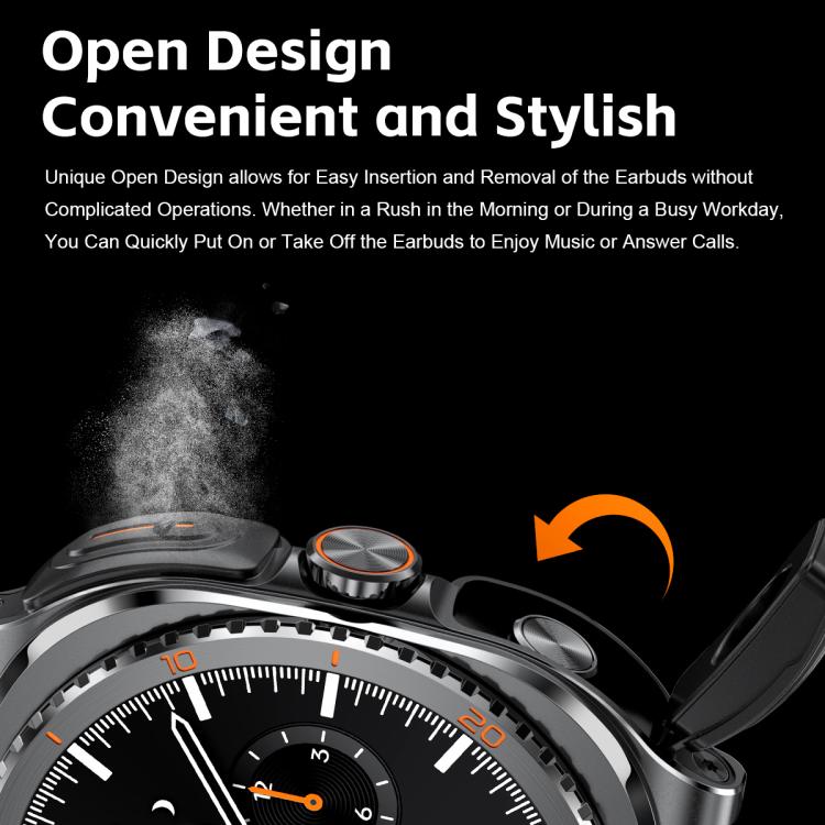 GT99 1.53-inch Display 2-in-1 Smart Sports Watch TWS Bluetooth Earphones