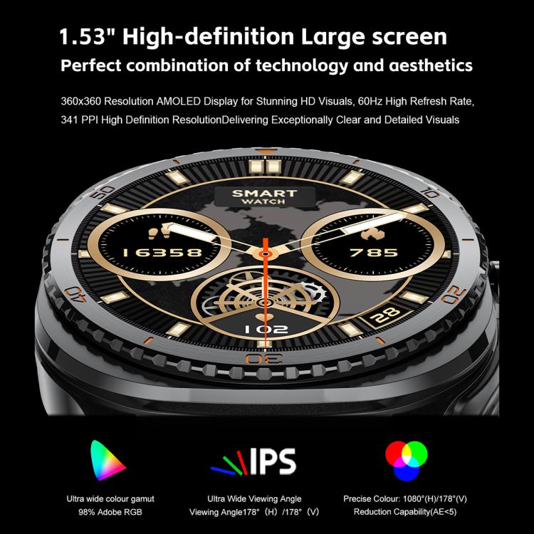 GT99 1.53-inch Display 2-in-1 Smart Sports Watch TWS Bluetooth Earphones