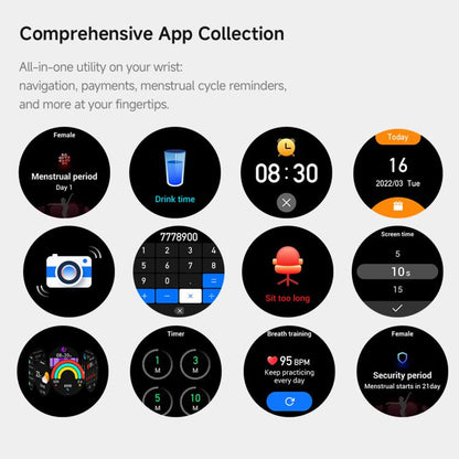 HD17 Air 1.73-inch AMOLED Display Ultra-thin Smart Sports Watch