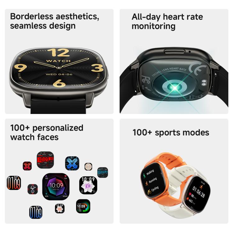HD17 Air 1.73-inch AMOLED Display Ultra-thin Smart Sports Watch