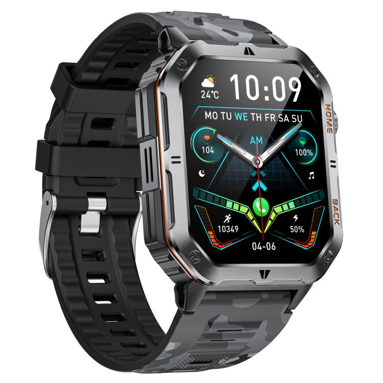 MT62 2.01-inch IPS Display Outdoor Adventures Smart Watch with 1000mAh Battery & Flashlight