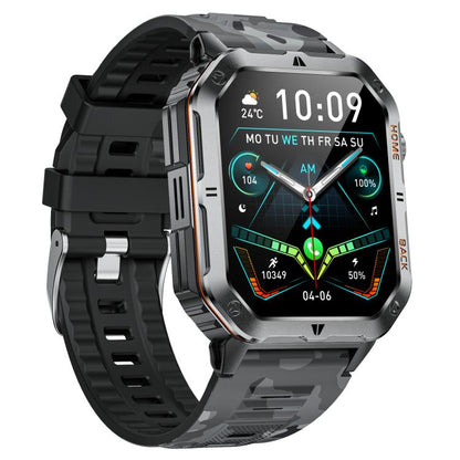 MT62 2.01-inch IPS Display Outdoor Adventures Smart Watch with 1000mAh Battery & Flashlight