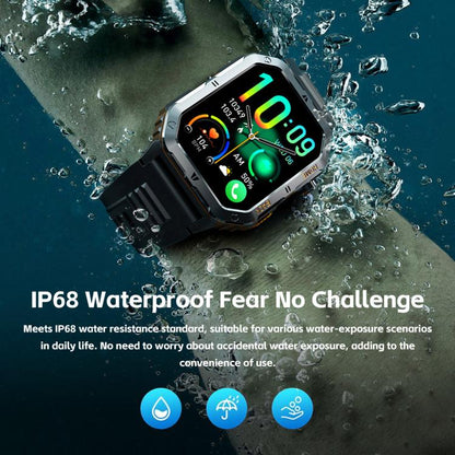 MT62 2.01-inch IPS Display Outdoor Adventures Smart Watch with 1000mAh Battery & Flashlight