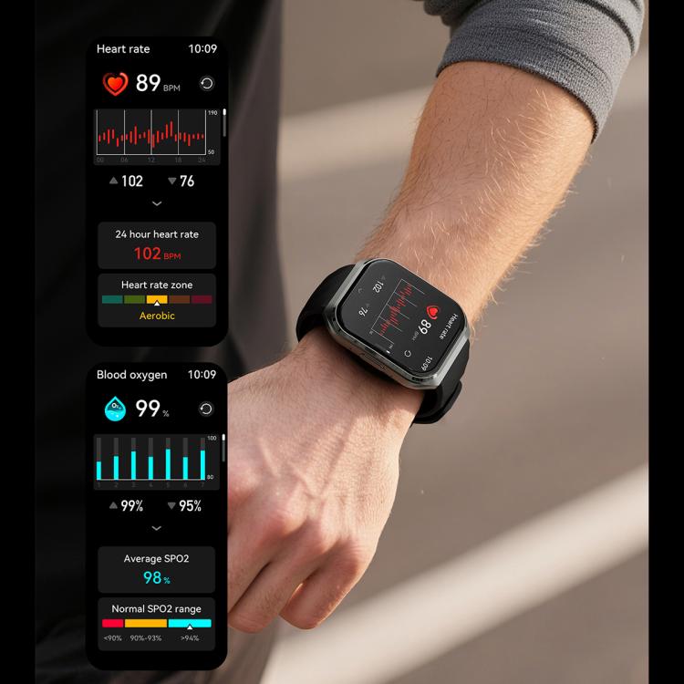 MT66 1.83-inch IPS Curved Screen Smart Watch with 1000mAh Battery