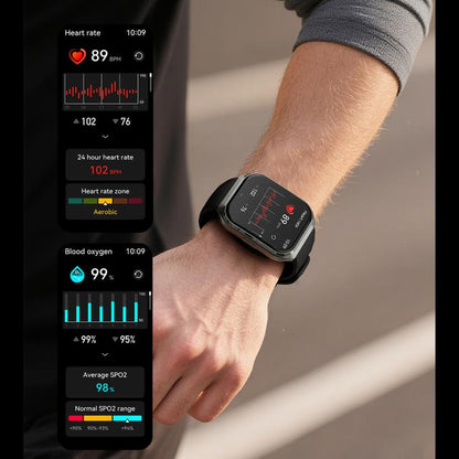 MT66 1.83-inch IPS Curved Screen Smart Watch with 1000mAh Battery