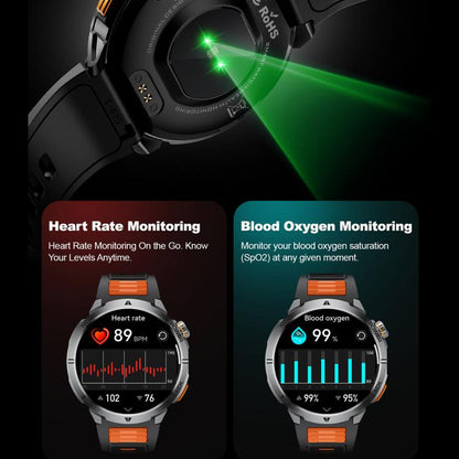 MT68 1.7-inch IPS Display Outdoor Adventures Smart Watch with 1000mAh Battery & Flashlight