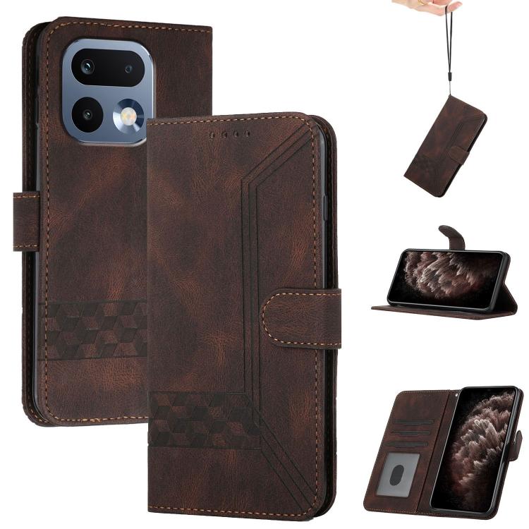 Cubic Skin Feel Flip Leather Phone Case, For Realme 16T 5G, For Realme C100 4G, For Realme P4 Power 5G, For Realme Note 80 4G, For Realme Neo8 5G, For Realme 16 5G, For Realme 16 Pro+ 5G Global, For Realme 16 Pro 5G Global