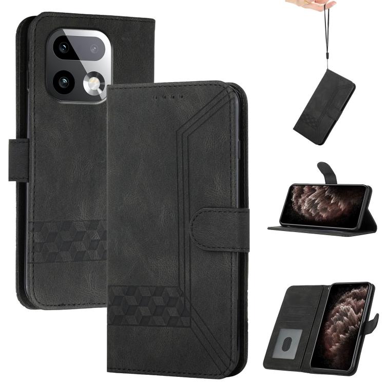 Cubic Skin Feel Flip Leather Phone Case, For Realme 16T 5G, For Realme C100 4G, For Realme P4 Power 5G, For Realme Note 80 4G, For Realme Neo8 5G, For Realme 16 5G, For Realme 16 Pro+ 5G Global, For Realme 16 Pro 5G Global