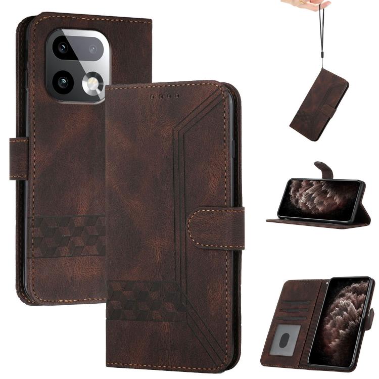 Cubic Skin Feel Flip Leather Phone Case, For Realme 16T 5G, For Realme C100 4G, For Realme P4 Power 5G, For Realme Note 80 4G, For Realme Neo8 5G, For Realme 16 5G, For Realme 16 Pro+ 5G Global, For Realme 16 Pro 5G Global
