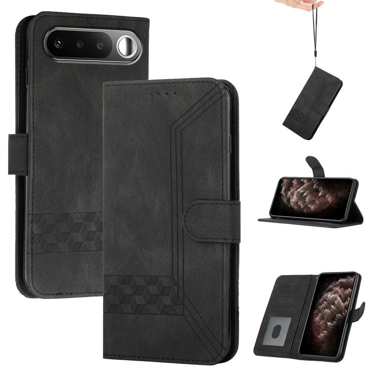 Cubic Skin Feel Flip Leather Phone Case, For Realme 16T 5G, For Realme C100 4G, For Realme P4 Power 5G, For Realme Note 80 4G, For Realme Neo8 5G, For Realme 16 5G, For Realme 16 Pro+ 5G Global, For Realme 16 Pro 5G Global