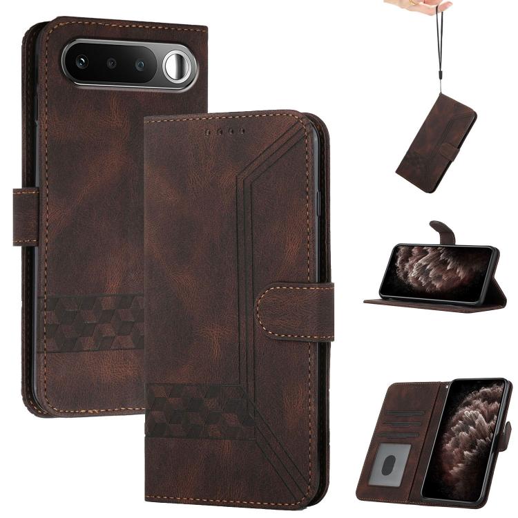 Cubic Skin Feel Flip Leather Phone Case, For Realme 16T 5G, For Realme C100 4G, For Realme P4 Power 5G, For Realme Note 80 4G, For Realme Neo8 5G, For Realme 16 5G, For Realme 16 Pro+ 5G Global, For Realme 16 Pro 5G Global
