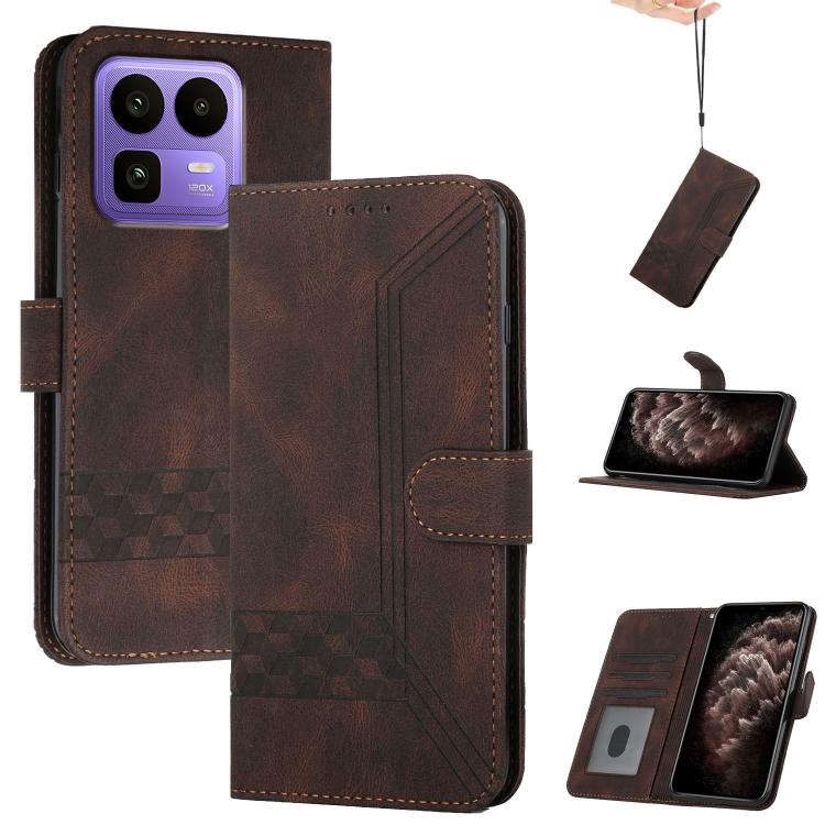 Cubic Skin Feel Flip Leather Phone Case, For Realme 16T 5G, For Realme C100 4G, For Realme P4 Power 5G, For Realme Note 80 4G, For Realme Neo8 5G, For Realme 16 5G, For Realme 16 Pro+ 5G Global, For Realme 16 Pro 5G Global